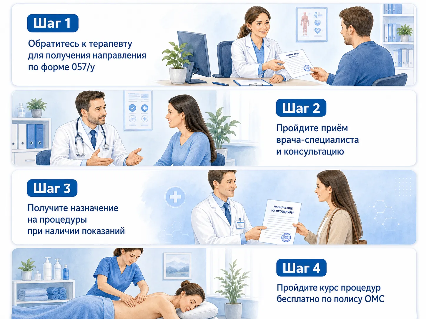 Схема порядка обращения за медицинской помощью